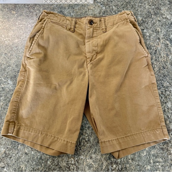 American Eagle Outfitters Tan Flat Front Shorts - Picture 1 of 4